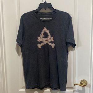 EVO PHRESHAIR Charcoal Gray FireBird Eloy USA S/S Tee T Shirt L Large EUC